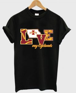 i love state my cyclones t-shirt FD30N