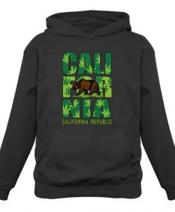 California Weed Bear Hoodie SR18D