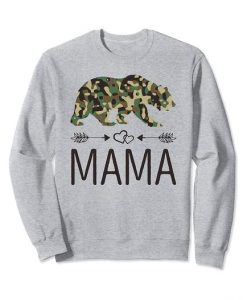 Camouflage Mama Bear Sweatshirt SR4D