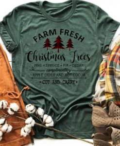 Farm Fresh Christmas Tshirt EL6D