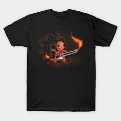 Fire Road Pokemon tshirt EL26D