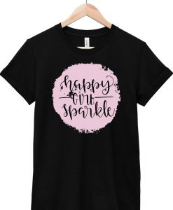 Happy Girl Sparkle T Shirt SR7D