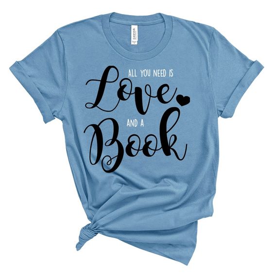 Love And A Book T Shirt SR7D