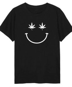 Marijuana Smiley T Shirt SR18D