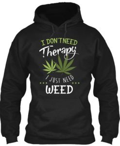 Weed Therapy Hoodie SR18D