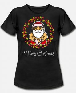 Yoga Merry Christmas Santa T Shirt SR7D