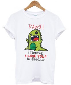 i love you in dinosaur t-shirt Fd3D