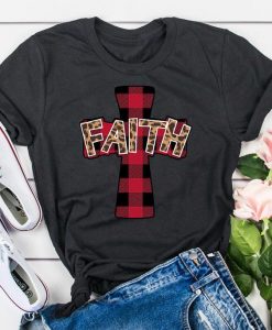 Faith Cross Christ T Shirt SR22J0