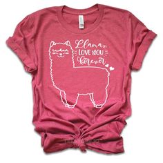 Llama Love You Tshirt EL29J0