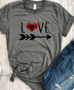 Love Plaid T Shirt SR11J0