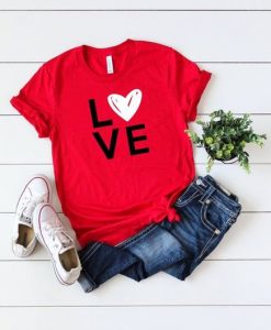 Love Valentines Red T-Shirt ND11J0