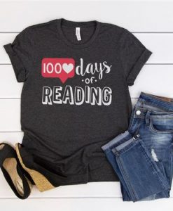 100 Days of Reading Tshirt FD27F0