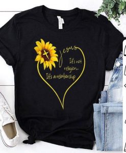 Jesus Sunflower Tshirt Fd5F0