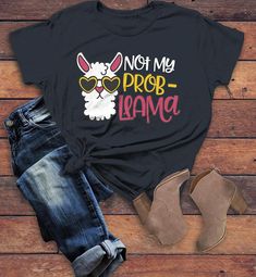 Women Funny Llama Tshirt LE10M0