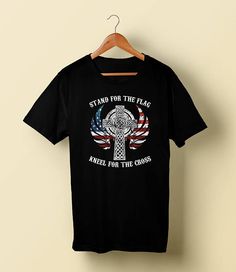 Flag Kneel For The Cross Tshirt AS18A0