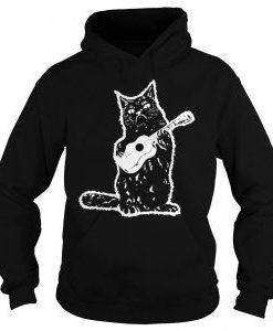 Black cat guitarist Hoodie AL6JL0