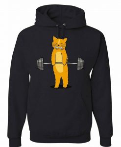 Cat Deadlifting Hoodie AL29AG0