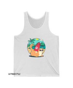 cat sunbathing Tank Top FD12D0