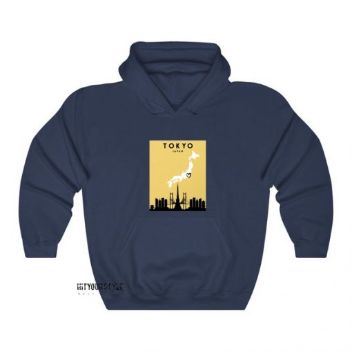 Tokyo japan love Hoodie ED18JN1