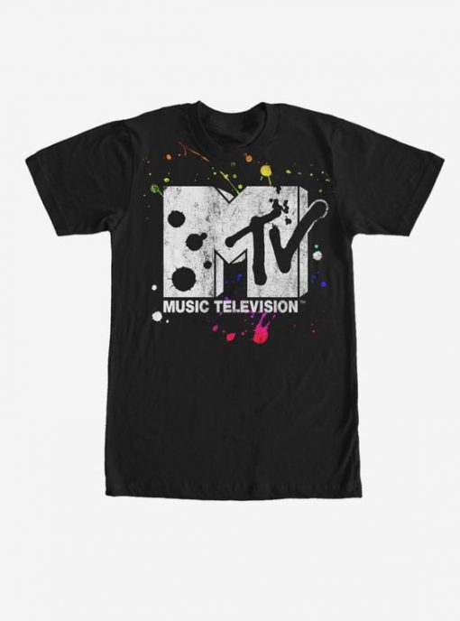 MTV Paint Splatter Logo T-Shirt DA5F1