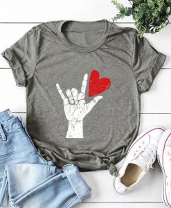 Gesture Heart T-Shirt EL16A1