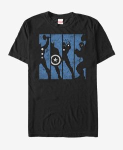 Marvel Avengers Silhouette Panels T-Shirt AL14M2