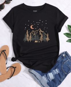 Moon And Mountain T-Shirt AL11JN2