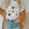 love hearts colorfull t-shirt thd