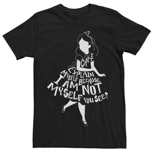 Alice In Wonderland I Can't Explain Myself Text Fill T-Shirt AL21JL2