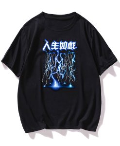 Chinese Letter And Lightning T-Shirt Al25JL2