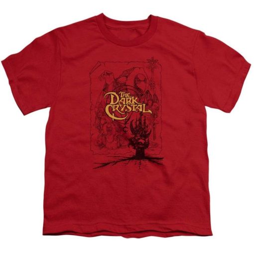 Dark Crystal Poster Lines Youth T-Shirt AL19JL2