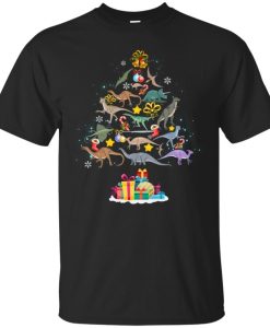 Dinosaur Christmas Tree T-Shirt AL