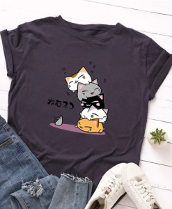 Cartoon Cat T-Shirt AL