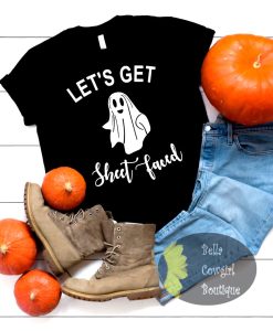 Ghost Halloween Let's Get Sheet Faced T-Shirt AL