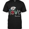 Love My Cardinals Arizona Cardinals Daisy Fan T-Shirt AL