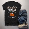 Funny Pie Thanksgiving Into Fitness Pie In Mouth Workout T-Shirt AL