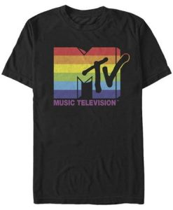 MTV Horizontal Rainbow T-Shirt AL