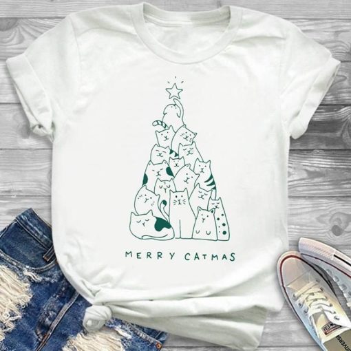 Merry Catmas T-Shirt AL