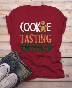 Christmas Cookie Tasting Crew Matching Xmas T-Shirt AL