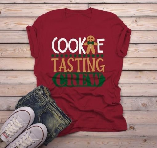 Christmas Cookie Tasting Crew Matching Xmas T-Shirt AL