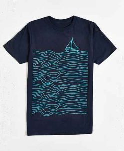 Aesthetic Sea Boat T-Shirt AL