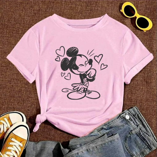 Mickey Mouse Heart T-Shirt AL