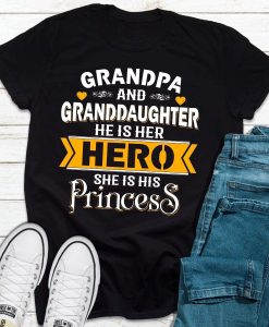 Grandpa And Granddaughter T-Shirt AL