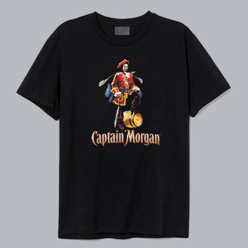 Captain Morgan Rum Black T Shirt thd